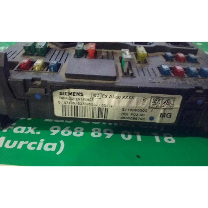 Recambio de centralita motor uce para citroen c3 1.4 hdi premier referencia OEM IAM 9650529880 9648624280 KIT - SIEMENS