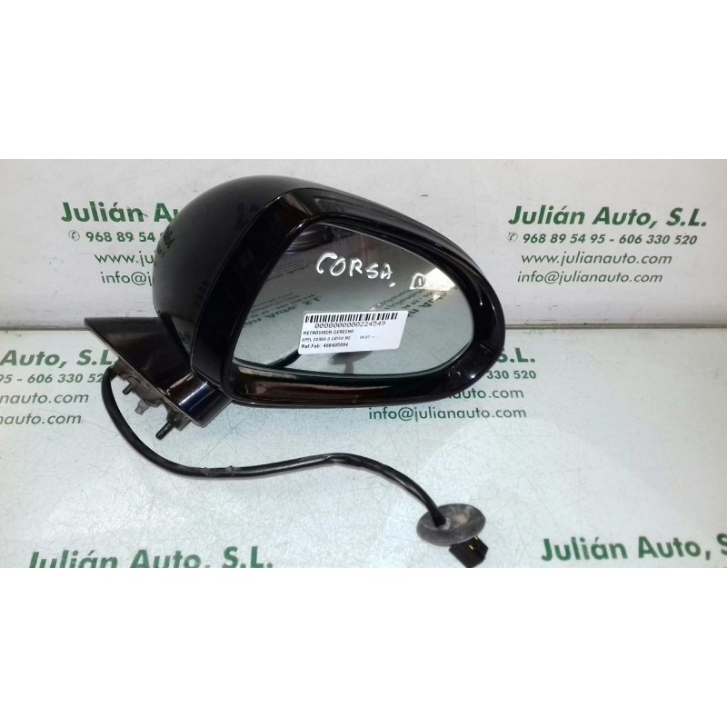 Recambio de retrovisor derecho para opel corsa d catch me referencia OEM IAM 468435664  ELECTRICO
