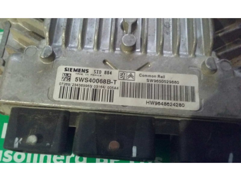 Recambio de centralita motor uce para citroen c3 1.4 hdi premier referencia OEM IAM 9650529880 9648624280 KIT - SIEMENS