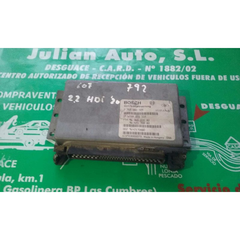 Recambio de centralita cambio automatico para peugeot 607 (s1) básico referencia OEM IAM 0260002729 9634583580 BOSCH