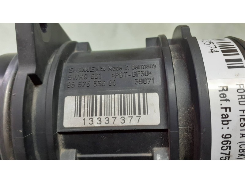 Recambio de caudalimetro para ford fiesta (cbk) ambiente referencia OEM IAM 9657533680  5WK9631