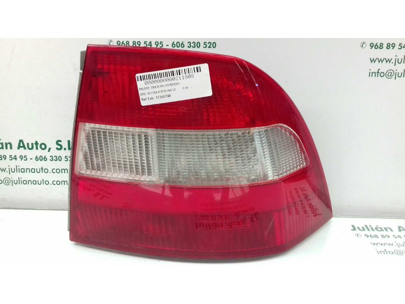 Recambio de piloto trasero derecho para opel vectra b berlina cd referencia OEM IAM 37360748  