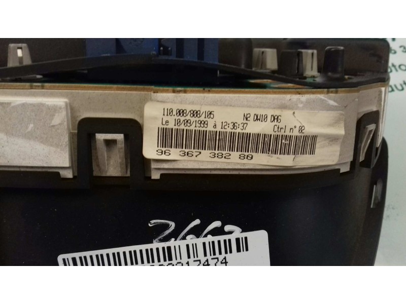 Recambio de cuadro instrumentos para peugeot 306 berlina 3/4/5 puertas (s2) boulebard referencia OEM IAM 9636738280  