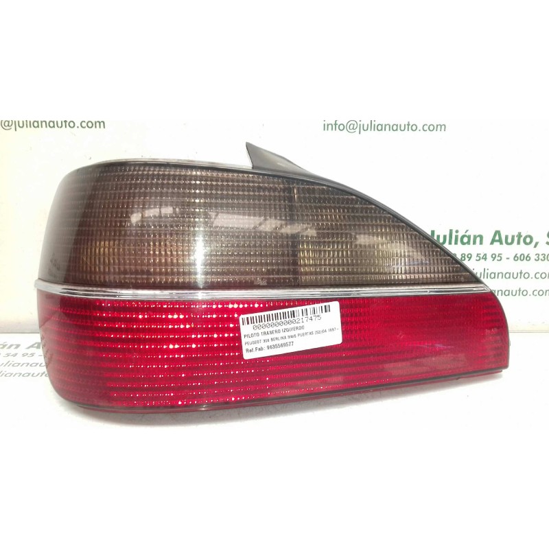 Recambio de piloto trasero izquierdo para peugeot 306 berlina 3/4/5 puertas (s2) boulebard referencia OEM IAM 9635569577  