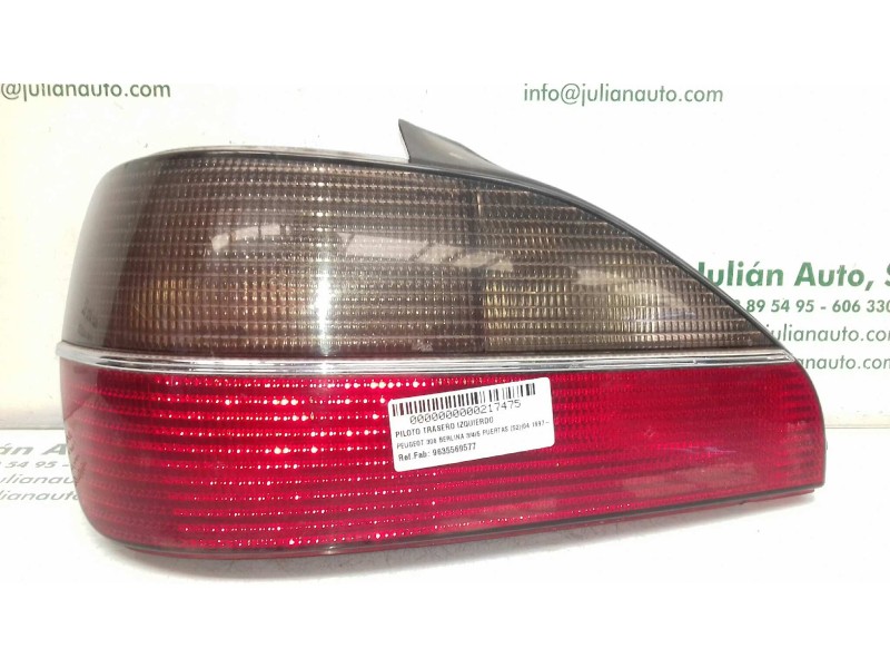 Recambio de piloto trasero izquierdo para peugeot 306 berlina 3/4/5 puertas (s2) boulebard referencia OEM IAM 9635569577  