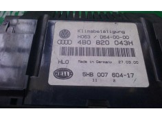Recambio de mando climatizador para audi a6 avant (4b5) 2.5 tdi referencia OEM IAM 4B0820043H 5HB007604-17 HELLA 2