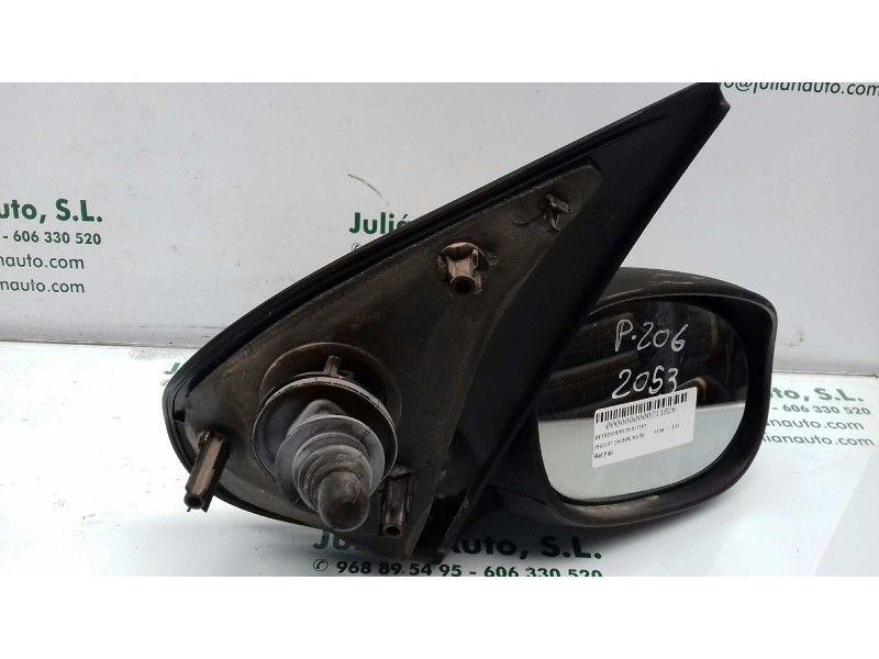 Recambio de retrovisor derecho para peugeot 206 berlina xn referencia OEM IAM   MANUAL