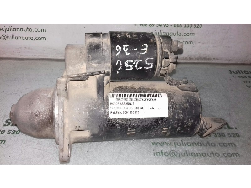 Recambio de motor arranque para bmw serie 3 coupe (e36) 325i referencia OEM IAM 0001108115  BOSCH