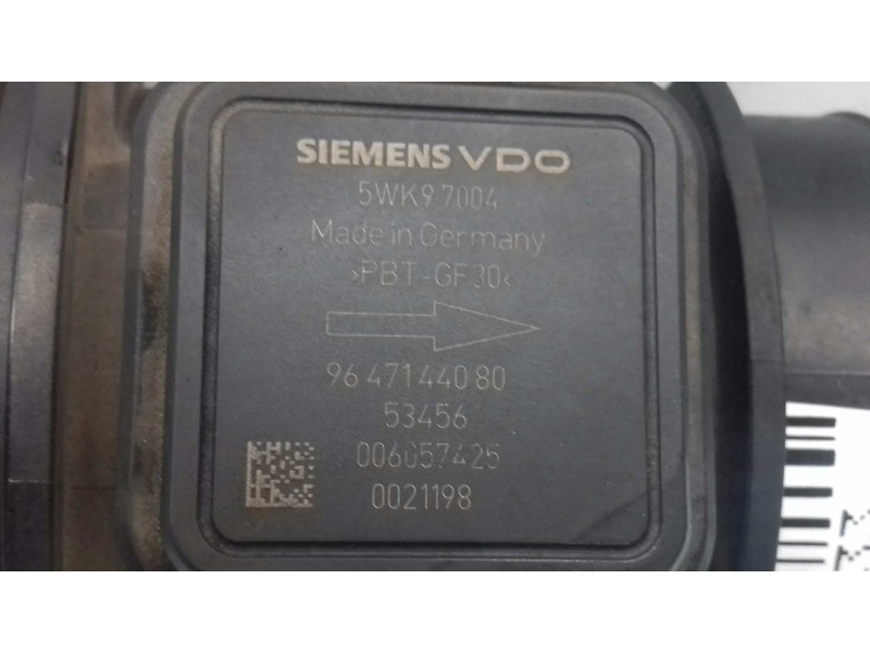 Recambio de caudalimetro para citroen c2 collection referencia OEM IAM 9647144080 5WK97004 SIEMENS VDO