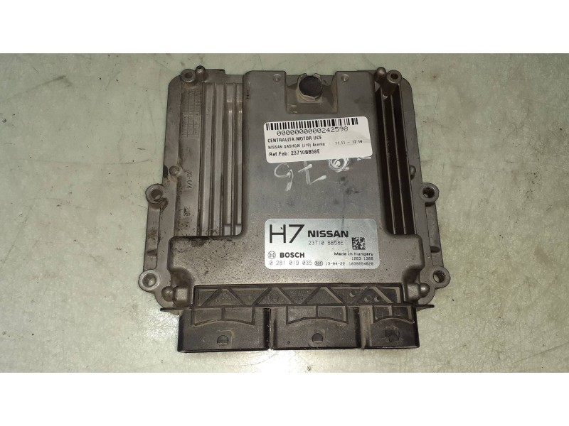 Recambio de centralita motor uce para nissan qashqai (j10) acenta referencia OEM IAM 23710BB58E 0281019035 BOSCH