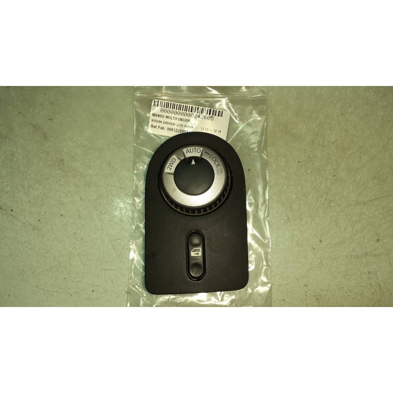 Recambio de mando multifuncion para nissan qashqai (j10) acenta referencia OEM IAM 96912JD60A P13750A77200 TRACCION