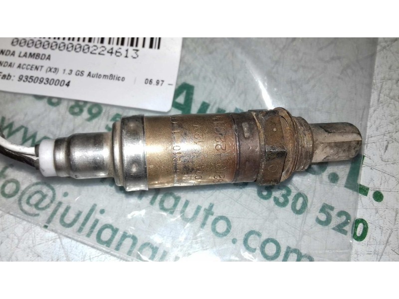 Recambio de sonda lambda para hyundai accent (x3) 1.3 gs automático referencia OEM IAM 9350930004  KEFICO