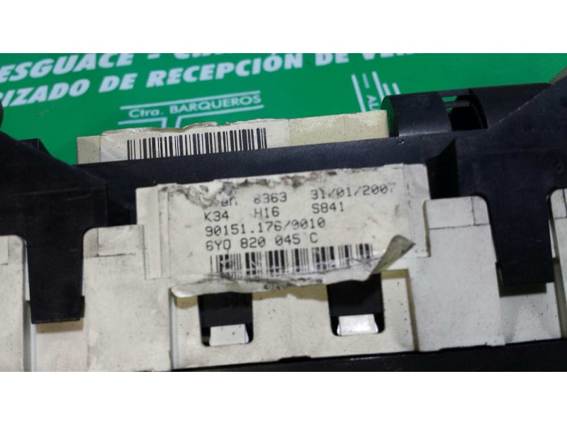 Recambio de mando calefaccion / aire acondicionado para skoda fabia (6y2/6y3) comfort line referencia OEM IAM 6Y0819045C  