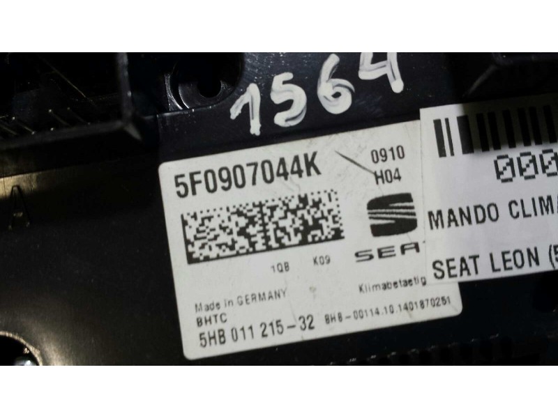 Recambio de mando climatizador para seat leon (5f1) reference referencia OEM IAM 5F0907044K 5HB011215-32 BHTC