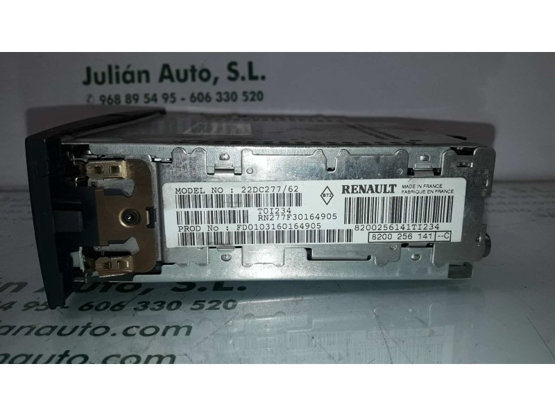 Recambio de sistema audio / radio cd para renault megane ii classic berlina expression referencia OEM IAM 8200256141C 22DC27762 