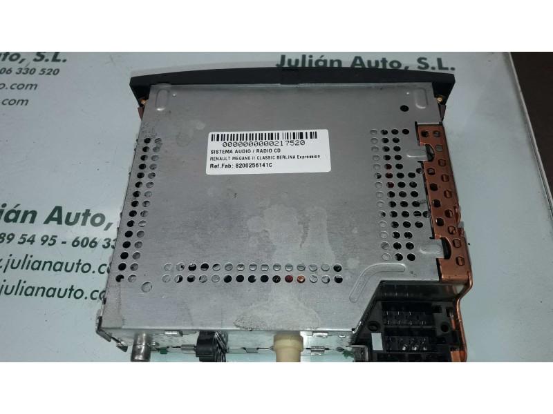 Recambio de sistema audio / radio cd para renault megane ii classic berlina expression referencia OEM IAM 8200256141C 22DC27762 