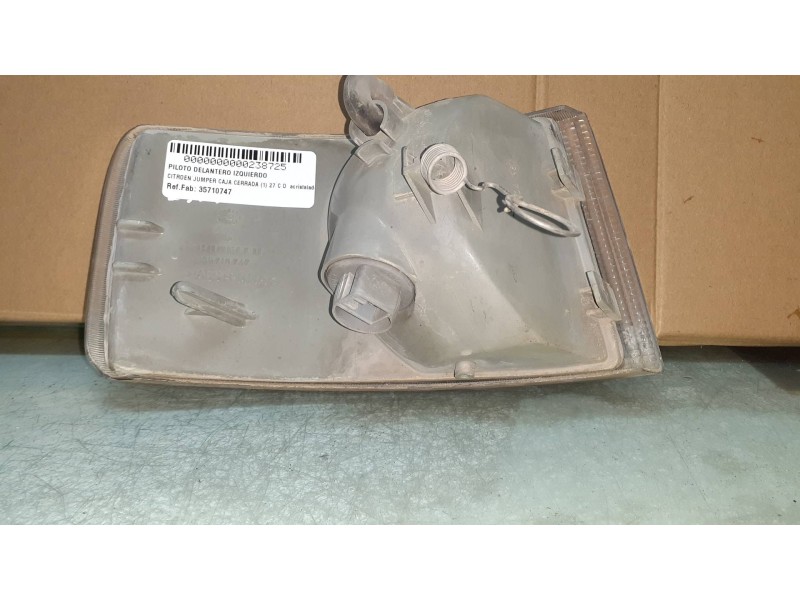 Recambio de piloto delantero izquierdo para citroen jumper caja cerrada (1) 27 c d acristalado ntz. 1000 referencia OEM IAM 3571