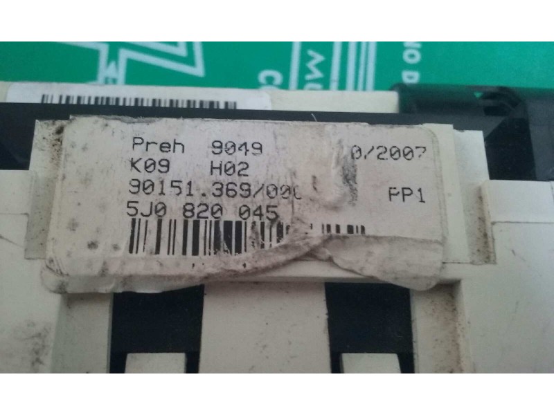 Recambio de mando calefaccion / aire acondicionado para skoda fabia (5j2 ) style referencia OEM IAM 5J0820045  