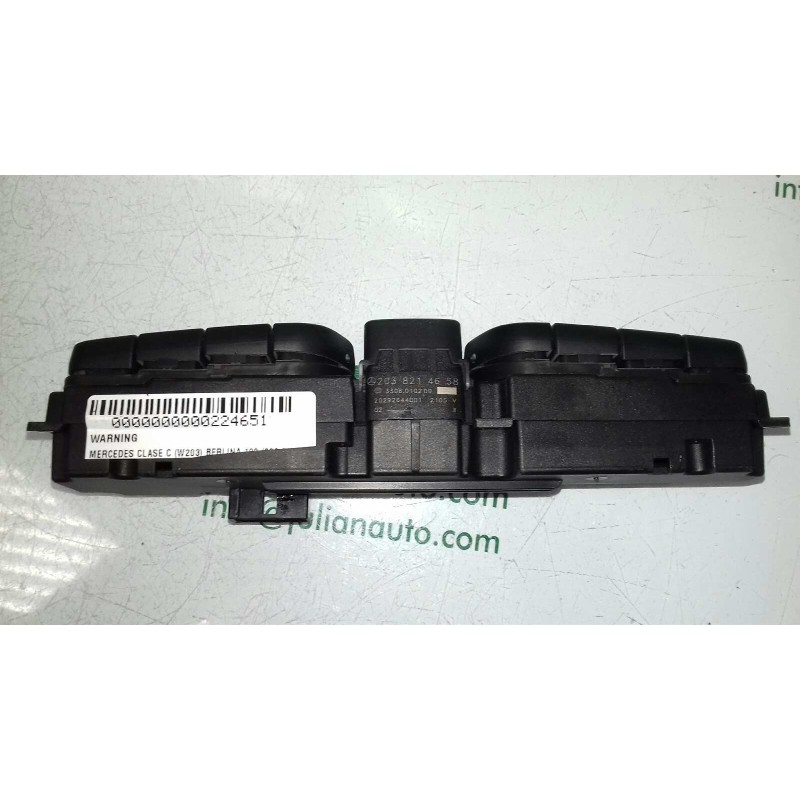 Recambio de warning para mercedes-benz clase c (w203) berlina 180 (203.035) referencia OEM IAM A2038214658 3306010200 BLOQUEO