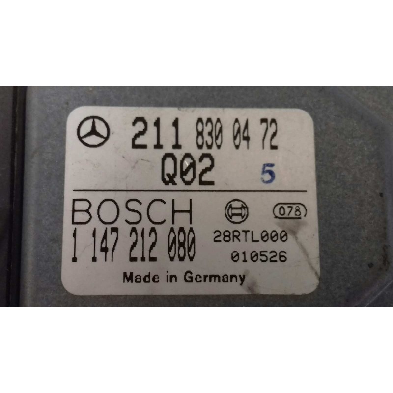 Recambio de sensor para mercedes-benz clase c (w203) sportcoupe c 220 cdi (203.706) referencia OEM IAM 2118300472 1147212080 BOS