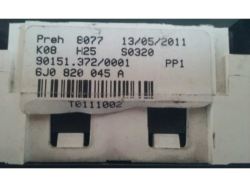 Recambio de mando calefaccion / aire acondicionado para seat ibiza st (6j8) reference referencia OEM IAM 6J0820045A  