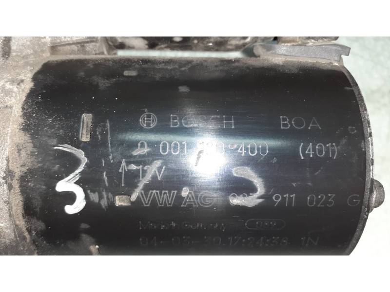 Recambio de motor arranque para seat ibiza (6l1) cool referencia OEM IAM 02T911023G 0001120400 BOSCH