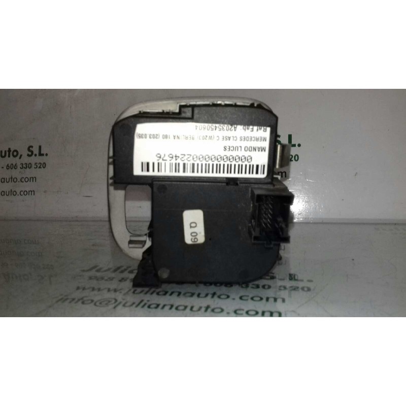 Recambio de mando luces para mercedes-benz clase c (w203) berlina 180 (203.035) referencia OEM IAM A2035450604 04058515 