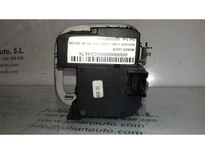 Recambio de mando luces para mercedes-benz clase c (w203) berlina 180 (203.035) referencia OEM IAM A2035450604 04058515 