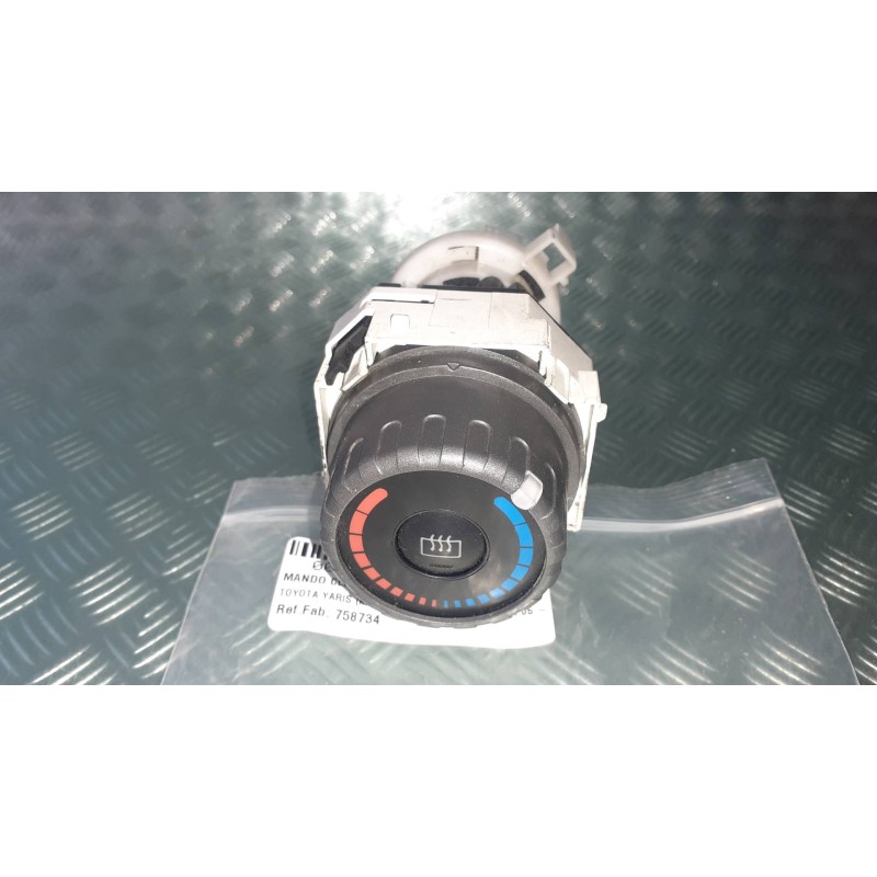 Recambio de mando climatizador para toyota yaris (ksp9/scp9/nlp9) básico referencia OEM IAM 758734 55903 CONECTOR 9 PINES