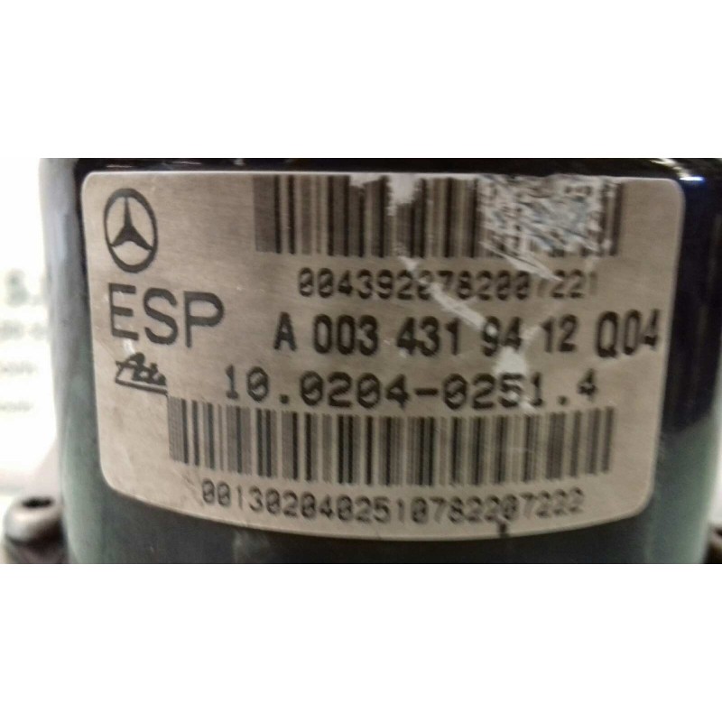 Recambio de abs para mercedes-benz clase c (w203) berlina 180 (203.035) referencia OEM IAM A0034319412 A2095450232 ATE