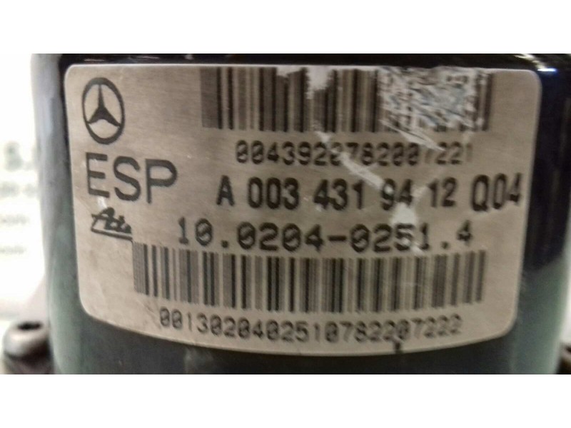 Recambio de abs para mercedes-benz clase c (w203) berlina 180 (203.035) referencia OEM IAM A0034319412 A2095450232 ATE