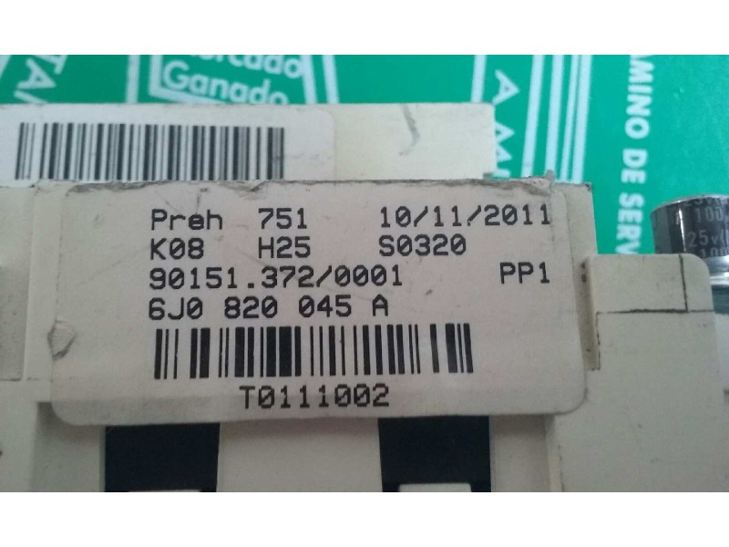 Recambio de mando calefaccion / aire acondicionado para seat ibiza (6j5) reference referencia OEM IAM 6J0820045A  