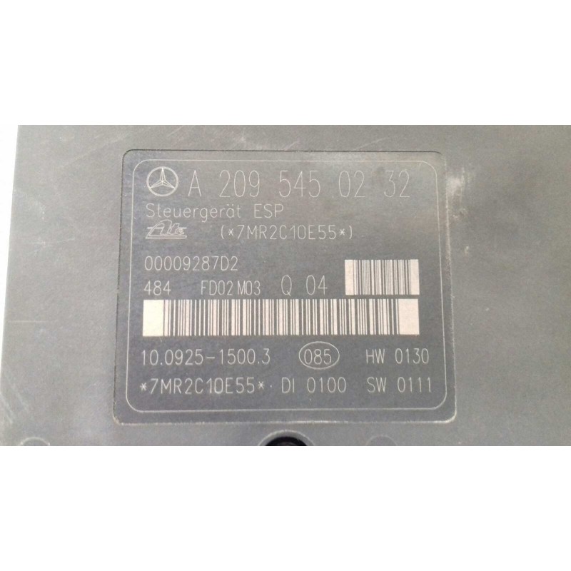 Recambio de abs para mercedes-benz clase c (w203) berlina 180 (203.035) referencia OEM IAM A0034319412 A2095450232 ATE