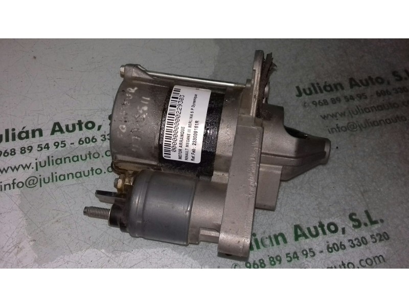 Recambio de motor arranque para renault megane iii berlina 5 p dynamique referencia OEM IAM 233009161R 3A70459AM VALEO
