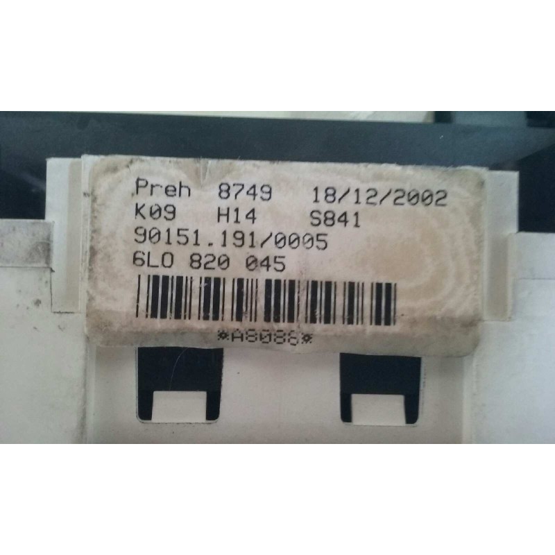 Recambio de mando calefaccion / aire acondicionado para seat cordoba berlina (6l2) fresh referencia OEM IAM 6L0820045  