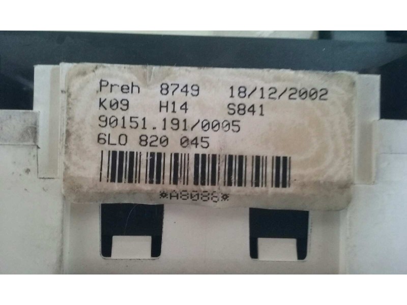 Recambio de mando calefaccion / aire acondicionado para seat cordoba berlina (6l2) fresh referencia OEM IAM 6L0820045  