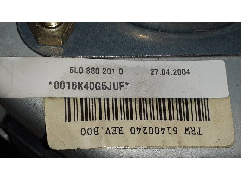 Recambio de airbag delantero izquierdo para seat ibiza (6l1) cool referencia OEM IAM TRW61400240 2433270410612840 