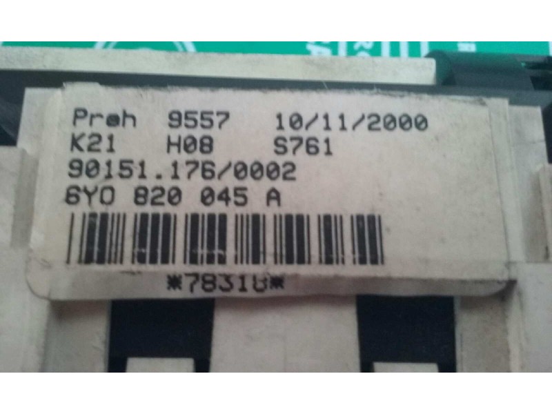 Recambio de mando calefaccion / aire acondicionado para skoda fabia (6y2/6y3) referencia OEM IAM 6Y0820045A  