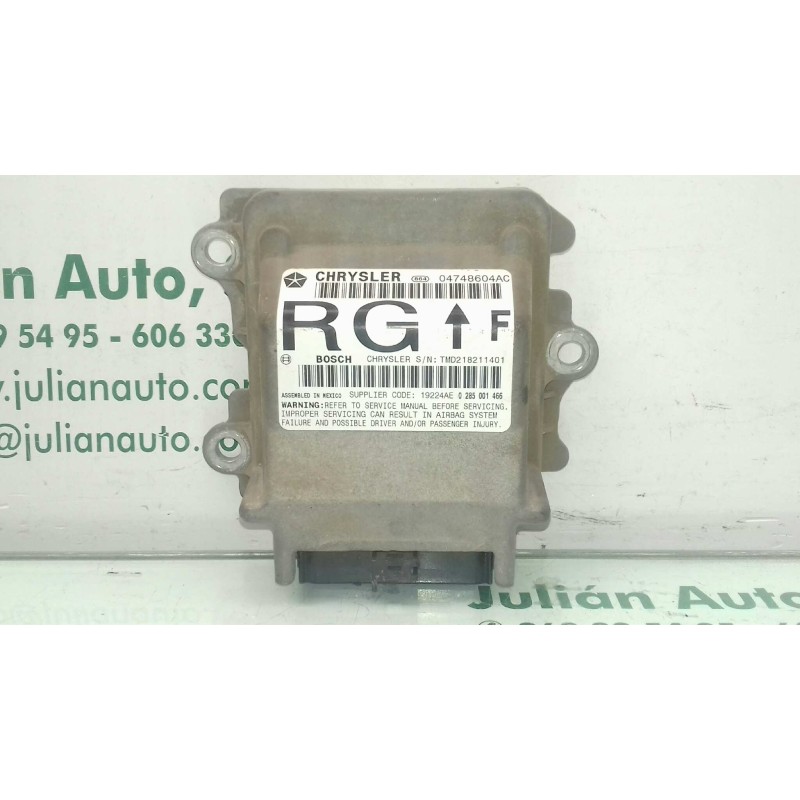 Recambio de centralita airbag para chrysler voyager (rg) 2.5 crd lx referencia OEM IAM 0285001466 TMD218211401 04748604AC