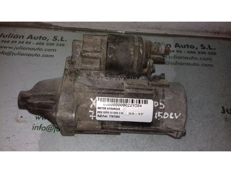 Recambio de motor arranque para bmw x3 (e83) 2.0d referencia OEM IAM 7787354 D7G4 VALEO