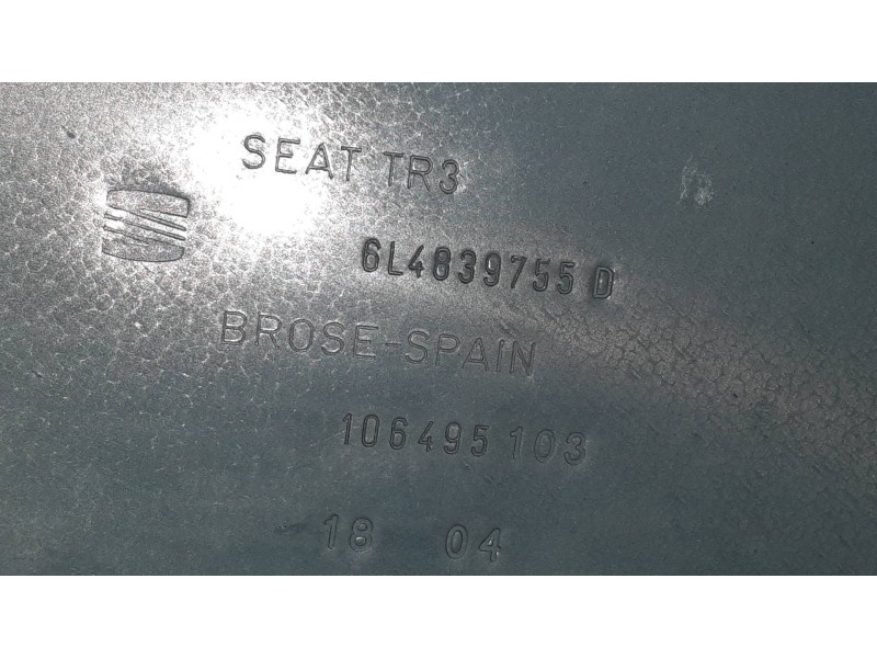 Recambio de elevalunas trasero izquierdo para seat ibiza (6l1) cool referencia OEM IAM 6L4839751AB 6L4839755 MANUAL