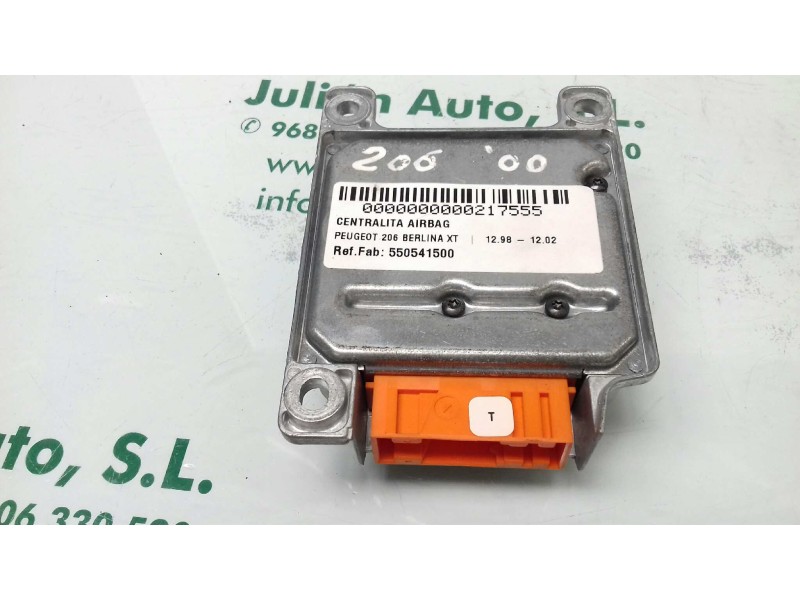 Recambio de centralita airbag para peugeot 206 berlina xt referencia OEM IAM 550541500 9635268880 AUTOLIV