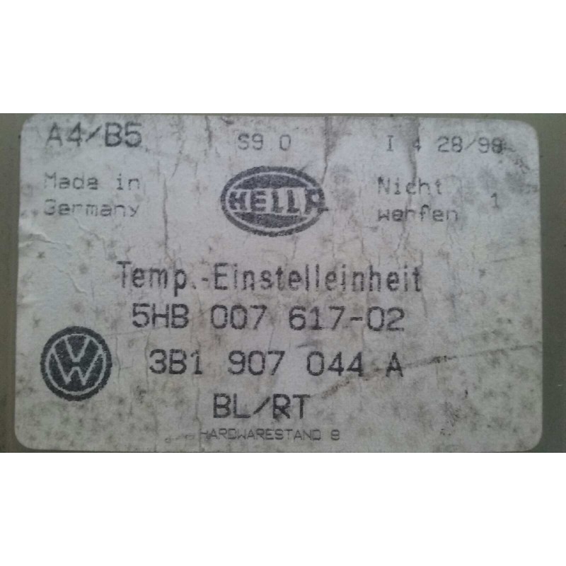 Recambio de mando climatizador para volkswagen passat berlina (3b2) comfortline referencia OEM IAM 3B1907044-A 5HB007617-02 HELL