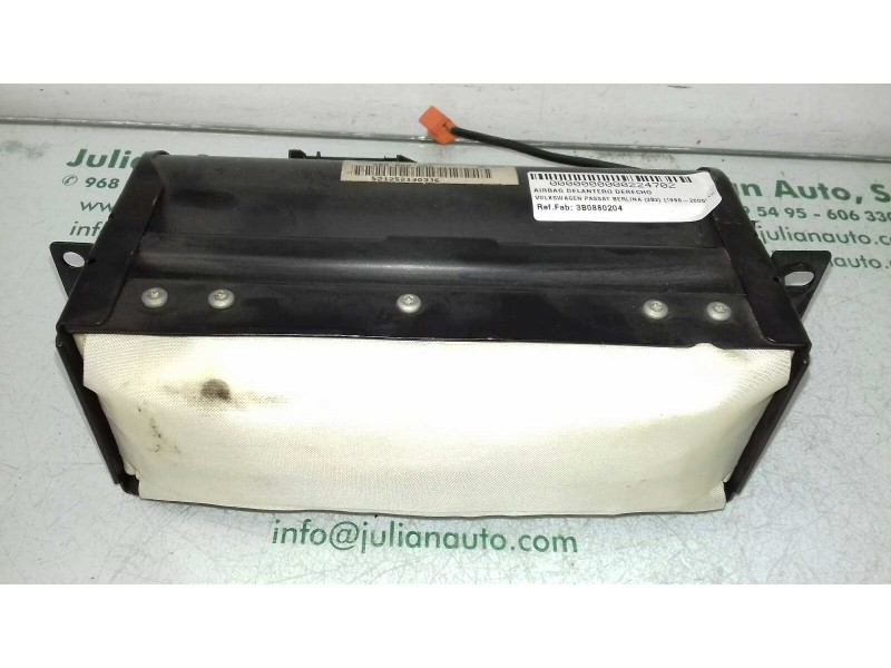 Recambio de airbag delantero derecho para volkswagen passat berlina (3b2) comfortline referencia OEM IAM 3B0880204 00059531C 