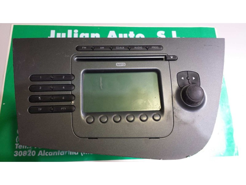 Recambio de sistema audio / radio cd para seat leon (1p1) reference referencia OEM IAM 1P1035186B 815 7646546366 BLAUPUNKT