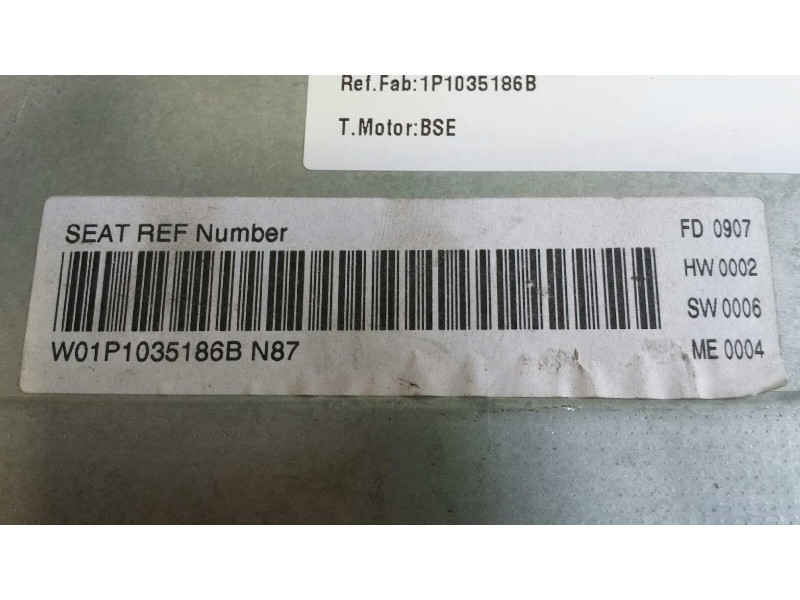 Recambio de sistema audio / radio cd para seat leon (1p1) reference referencia OEM IAM 1P1035186B 815 7646546366 BLAUPUNKT