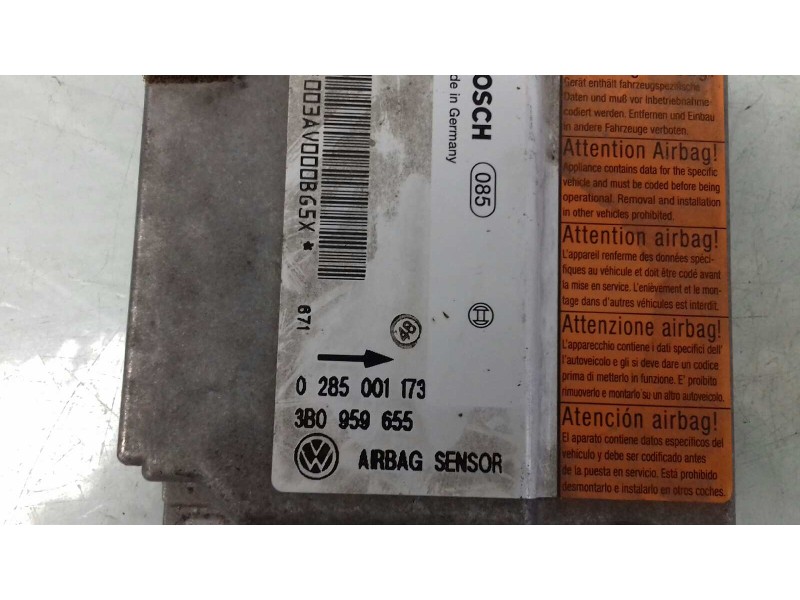 Recambio de centralita airbag para volkswagen passat berlina (3b2) comfortline referencia OEM IAM 0285001173 3B0959655 BOSCH
