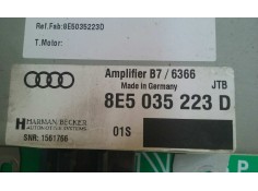 Recambio de sistema audio / radio cd para audi a4 berlina (8e) referencia OEM IAM 8E5035223D  HARMAN BECKER 2