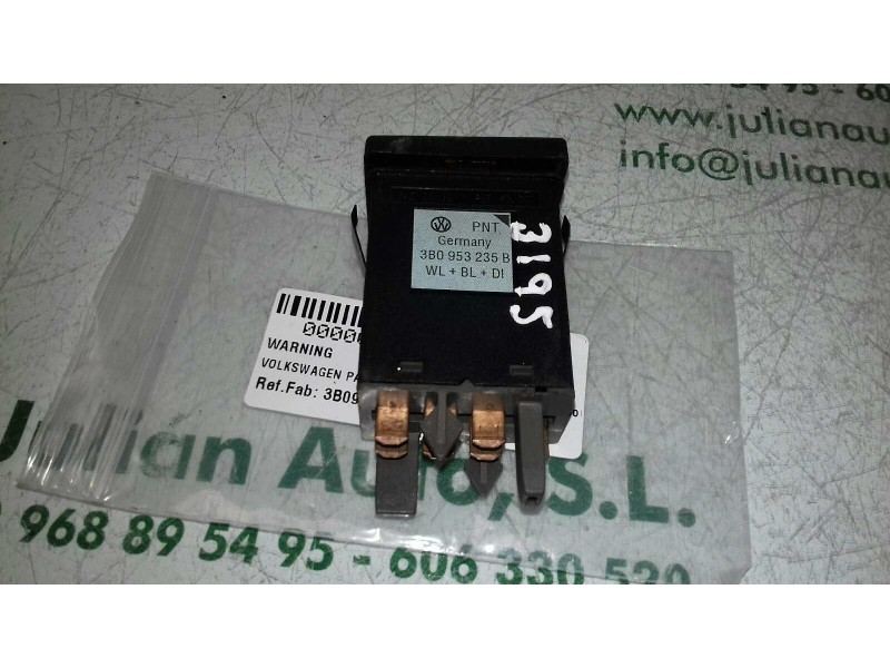 Recambio de warning para volkswagen passat berlina (3b2) comfortline referencia OEM IAM 3B0953235B  