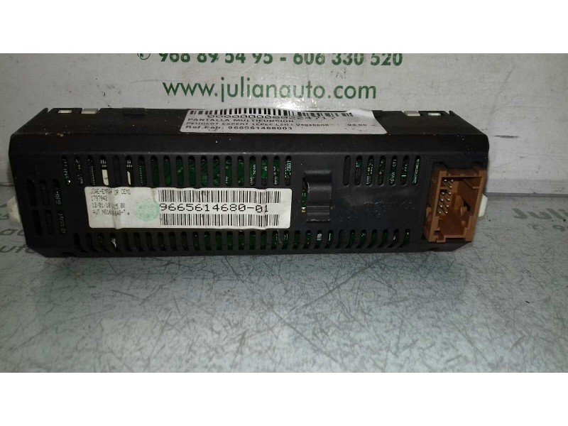 Recambio de pantalla multifuncion para peugeot expert tepee l2h1 vagabond referencia OEM IAM 966561468001 9665614680 JOHNSON CON